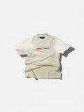 Cream “CheckMate” Embroidered T Shirt